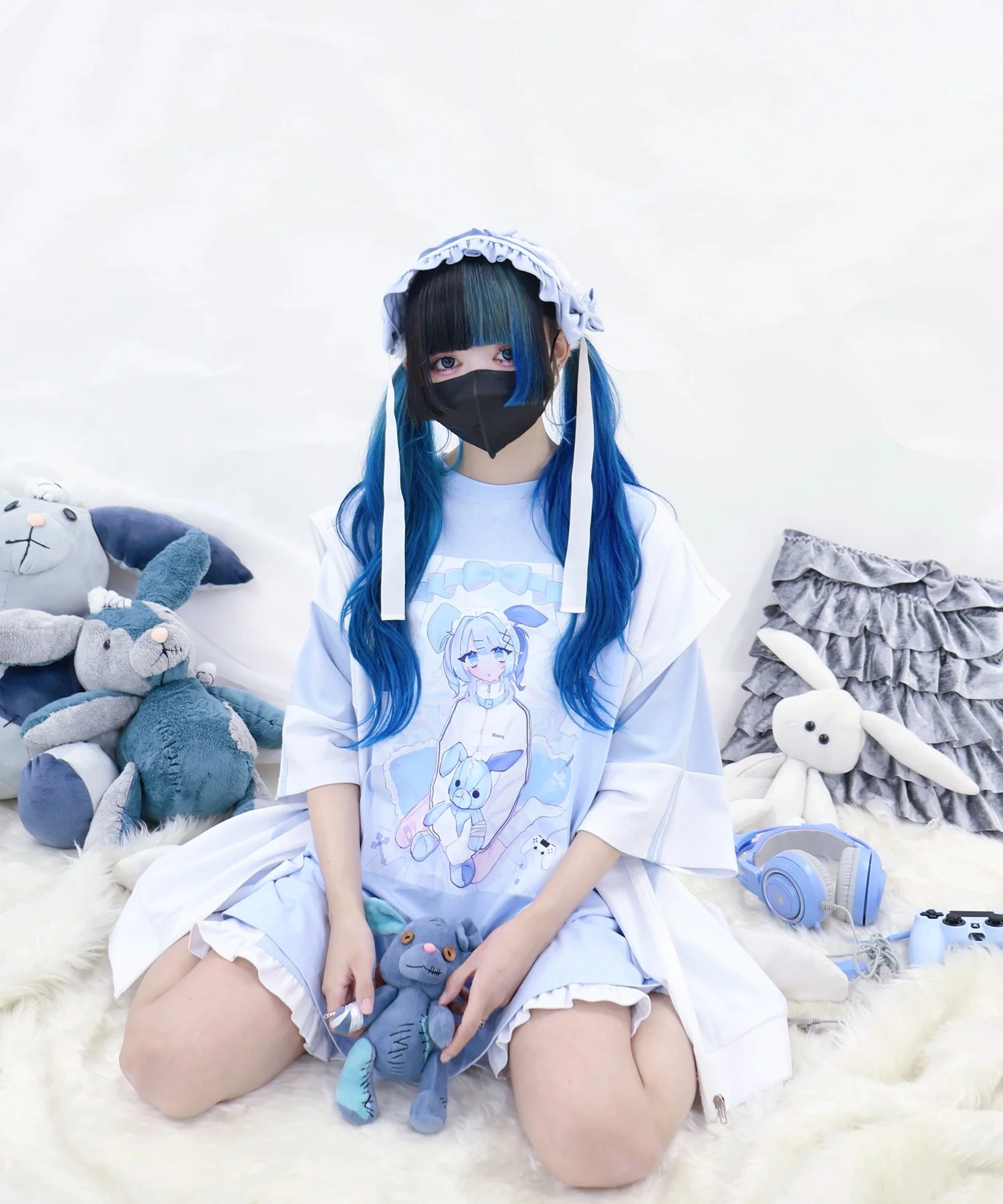 闇うさぎ擬人化ティー - Image 5