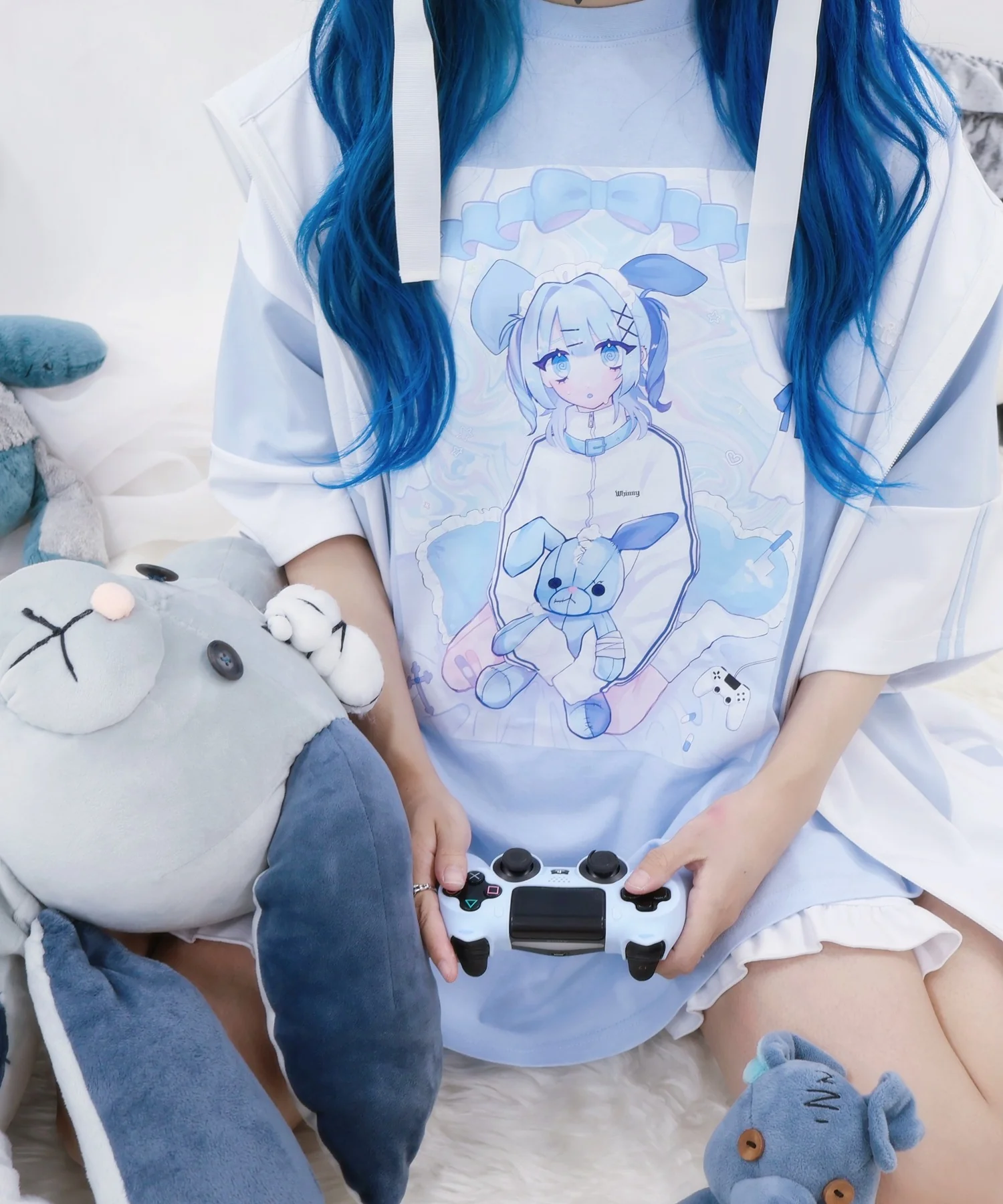闇うさぎ擬人化ティー - Image 6