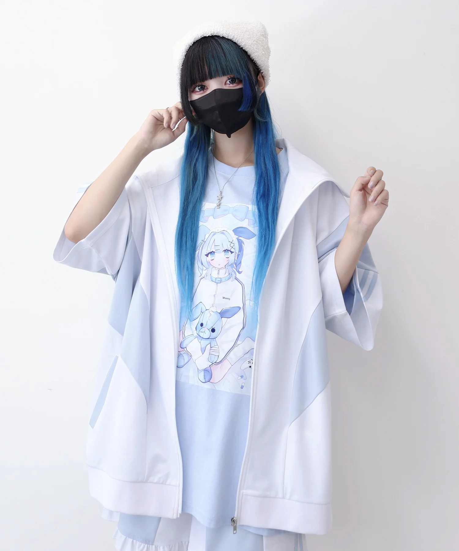 闇うさぎ擬人化ティー - Image 9