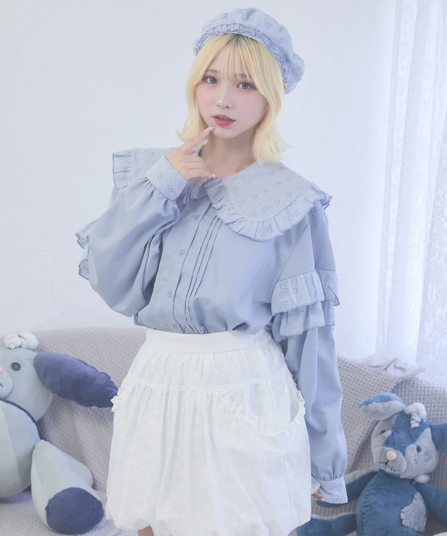 ぷあぷあ綿雲もぐもぐブラウス - Image 4