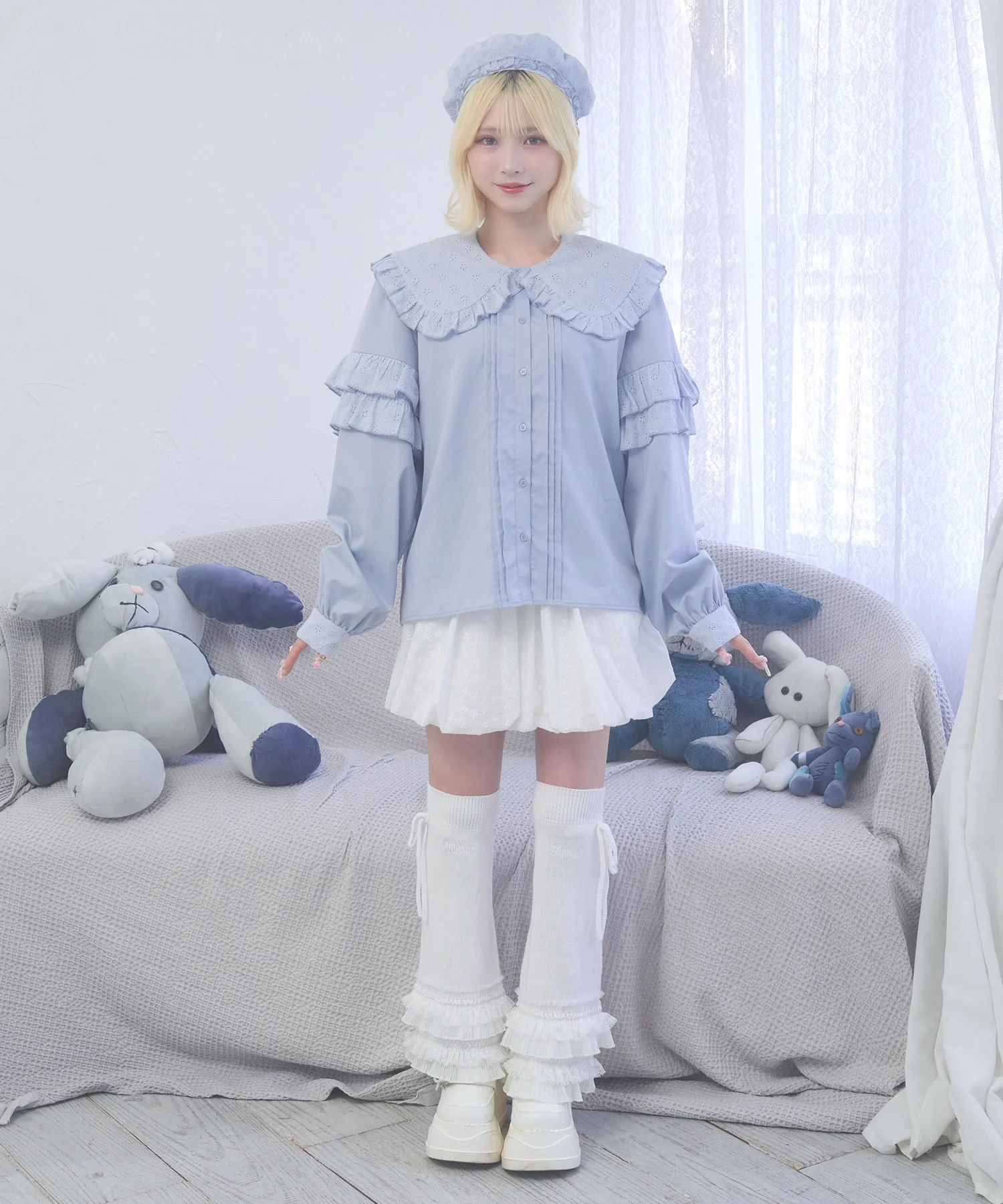 ぷあぷあ綿雲もぐもぐブラウス - Image 7