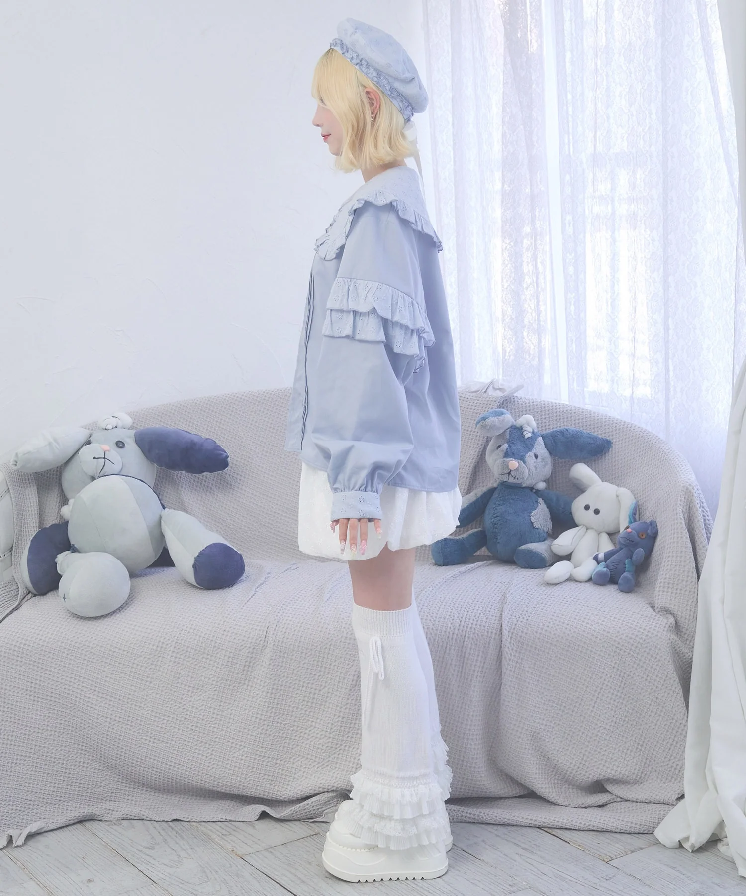 ぷあぷあ綿雲もぐもぐブラウス - Image 8