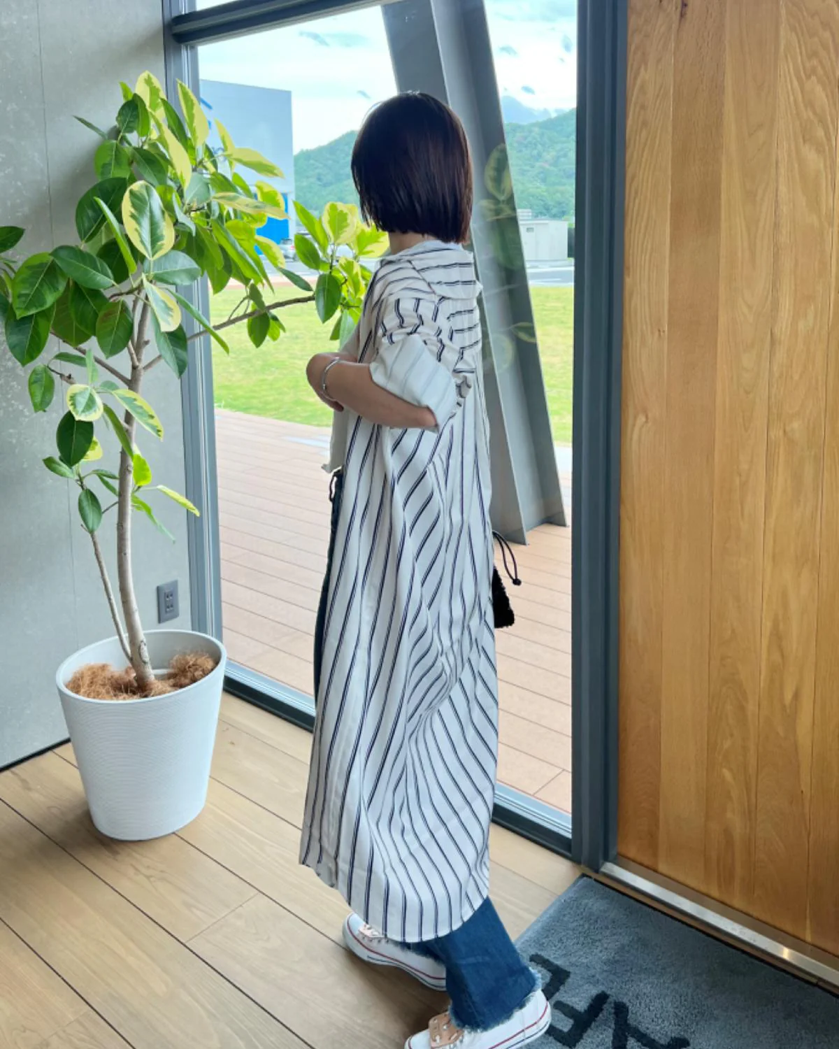 ストライプシャツワンピース - Image 10