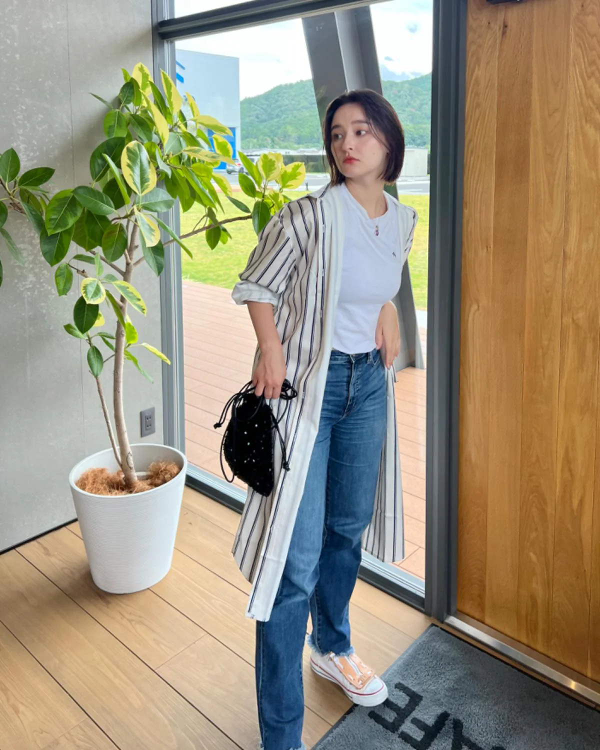 ストライプシャツワンピース - Image 8