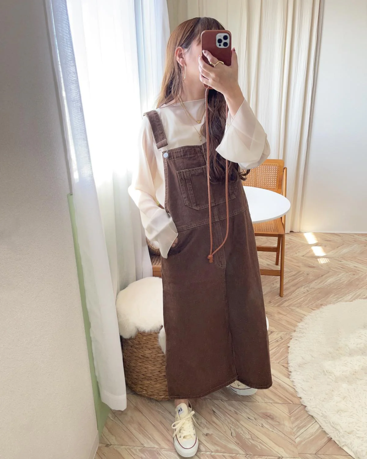 ロングジャンパースカート - Image 2