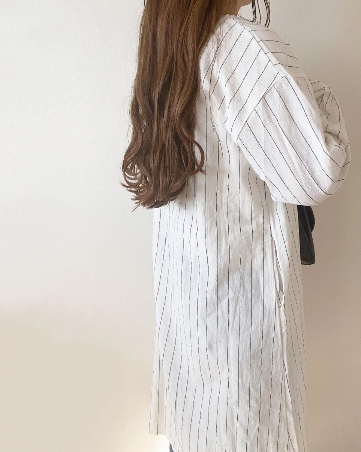クルーネックストライプシャツワンピース - Image 10