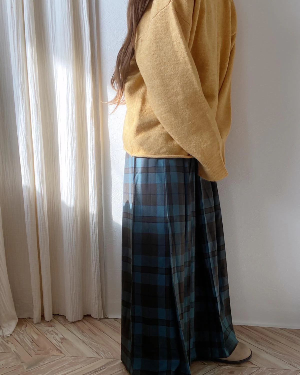 チェックプリーツスカート - Image 9