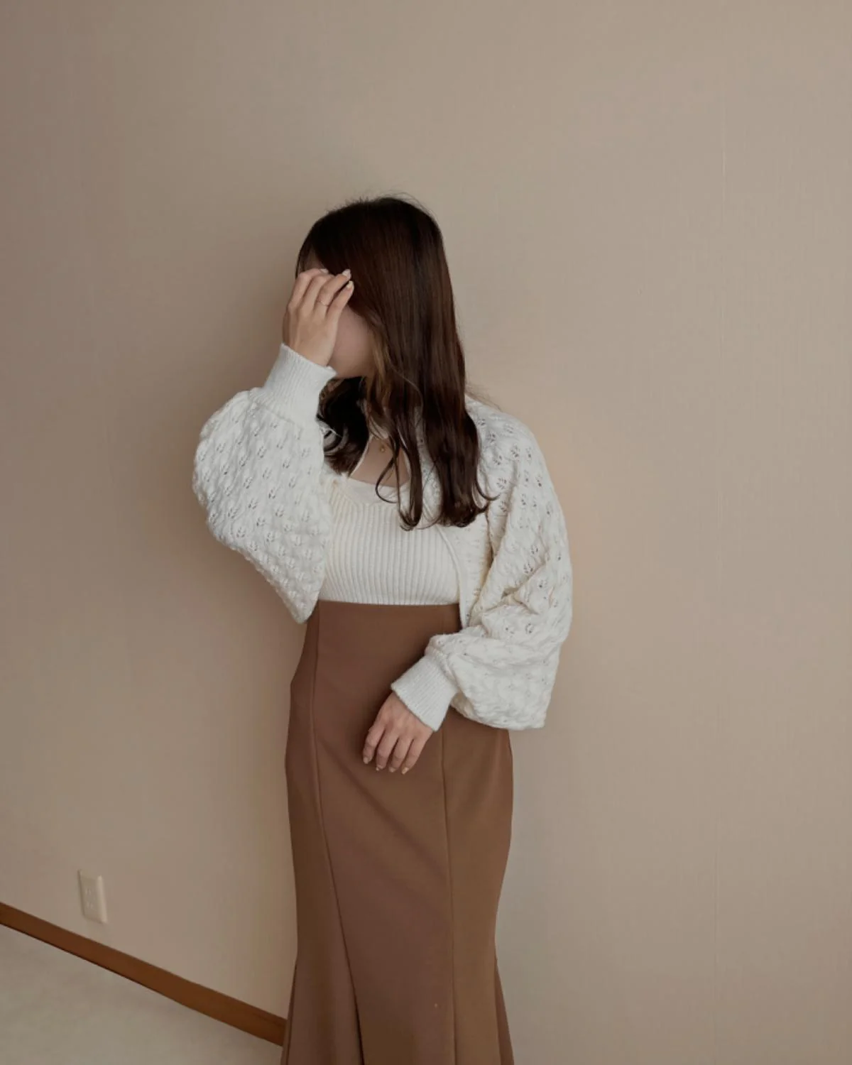 透かし編みアンサンブルニット - Image 11