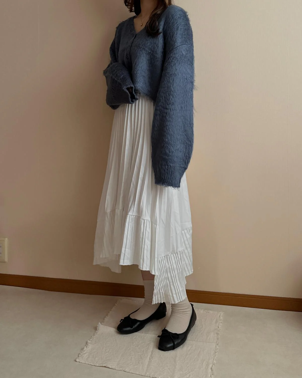 プリーツアシメロングスカート - Image 6