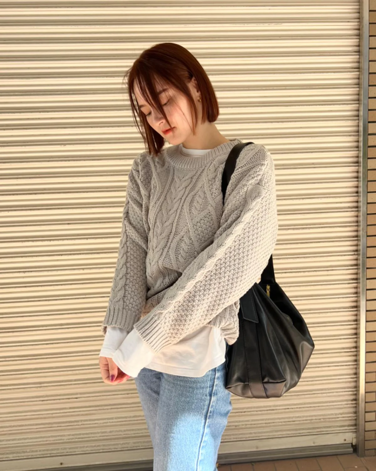 ケーブルニットトップス - Image 3