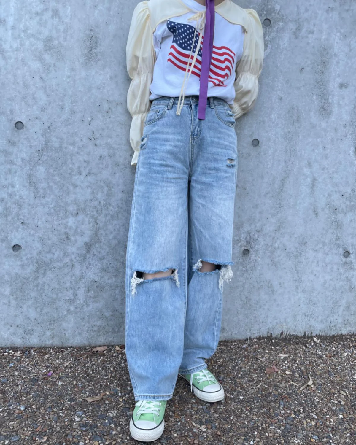 クラッシュデニムパンツ - Image 5