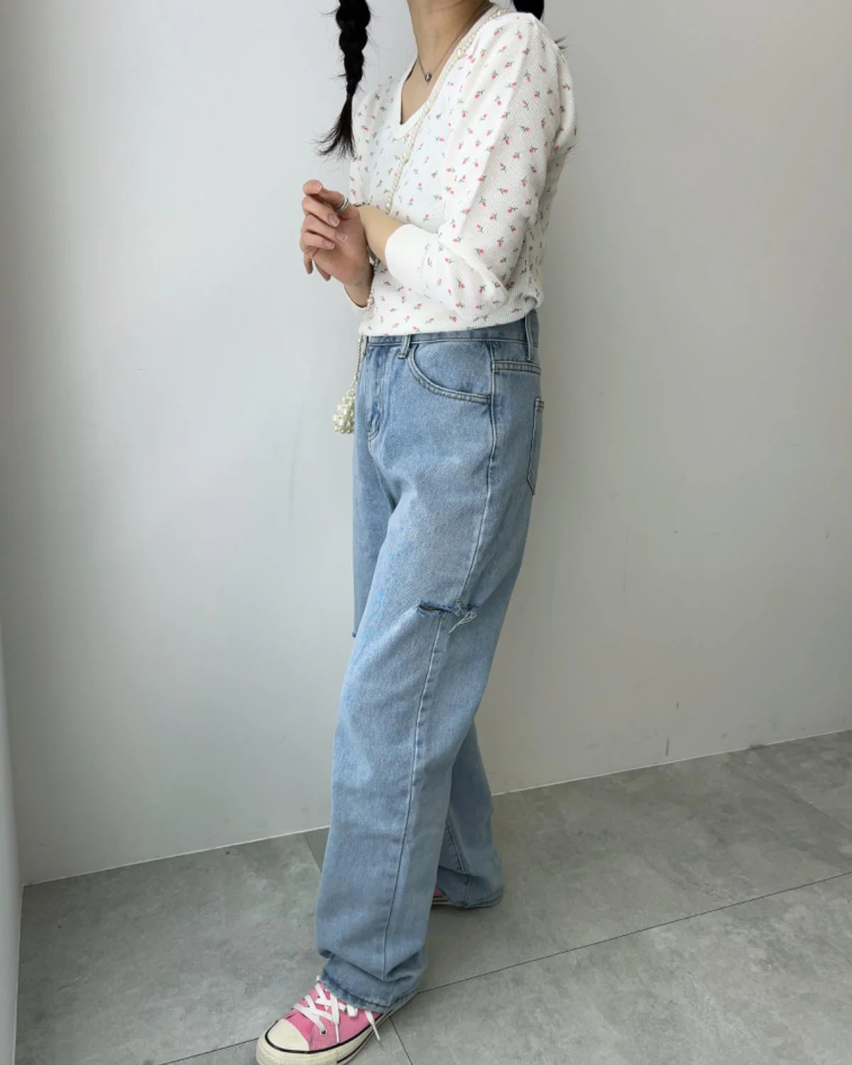 サイドスリットデニムパンツ - Image 4