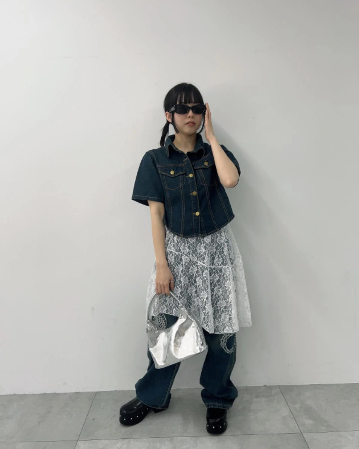 ハーフスリーブデニムジャケット - Image 2