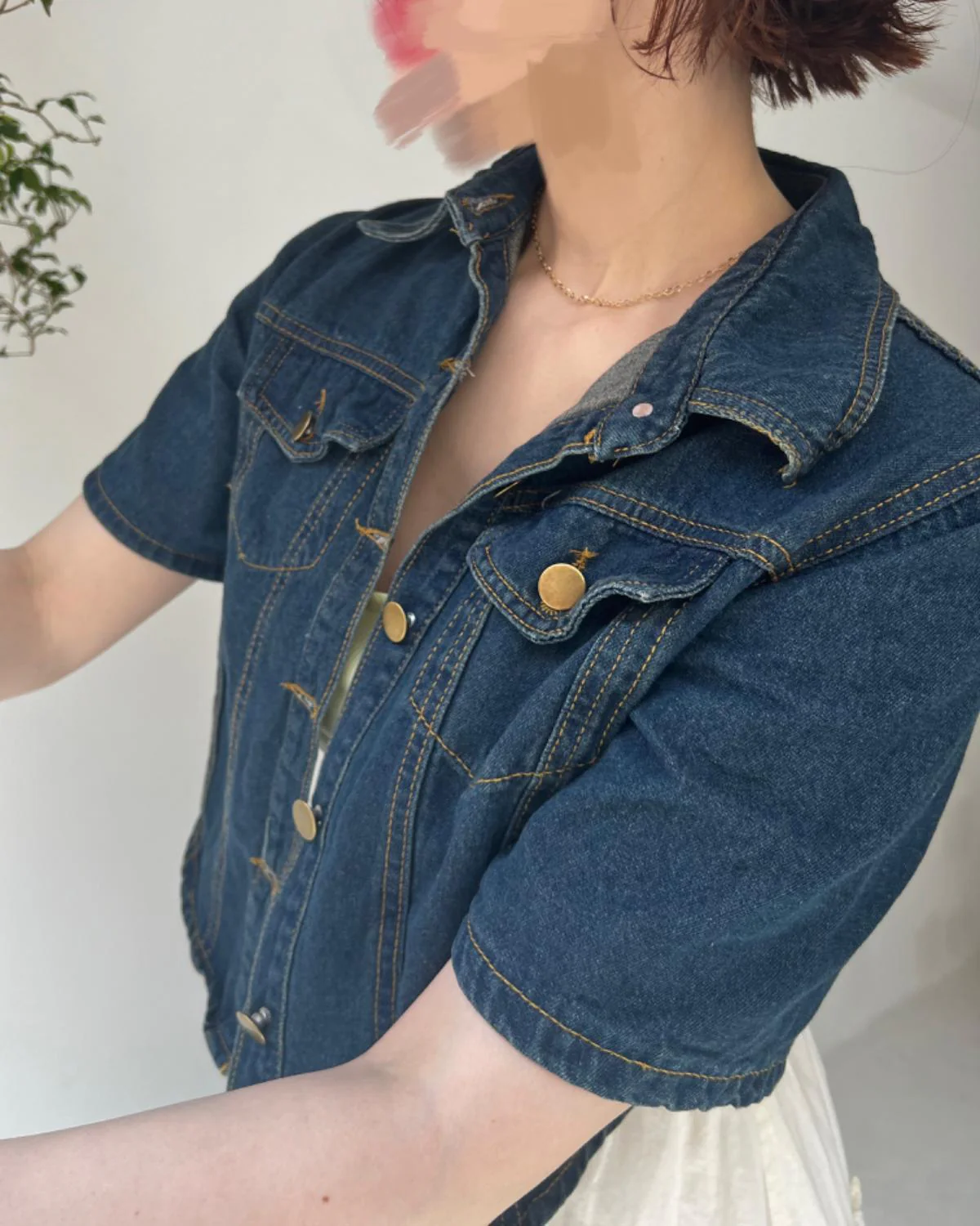 ハーフスリーブデニムジャケット - Image 5
