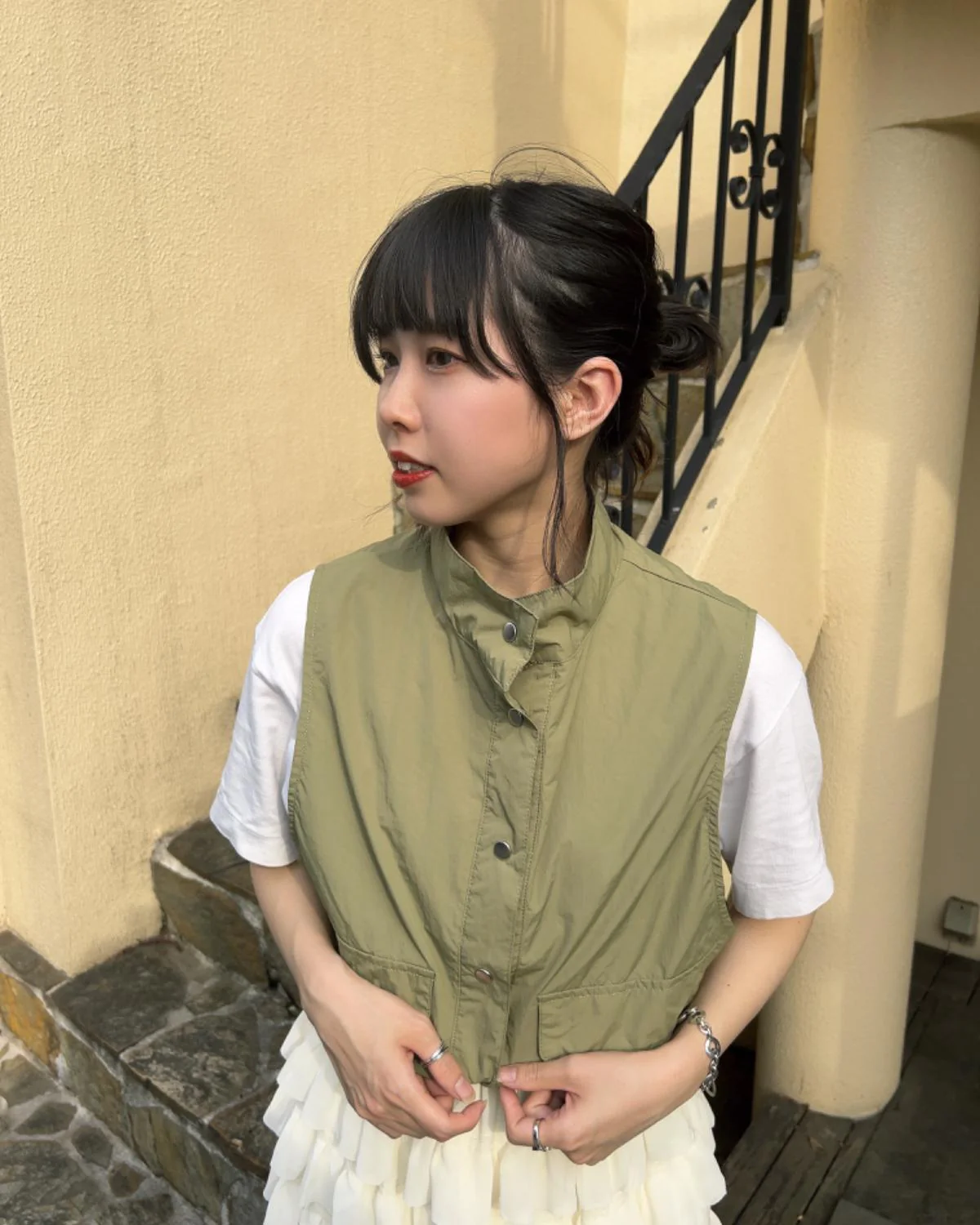 クロップドミリタリーベスト - Image 15