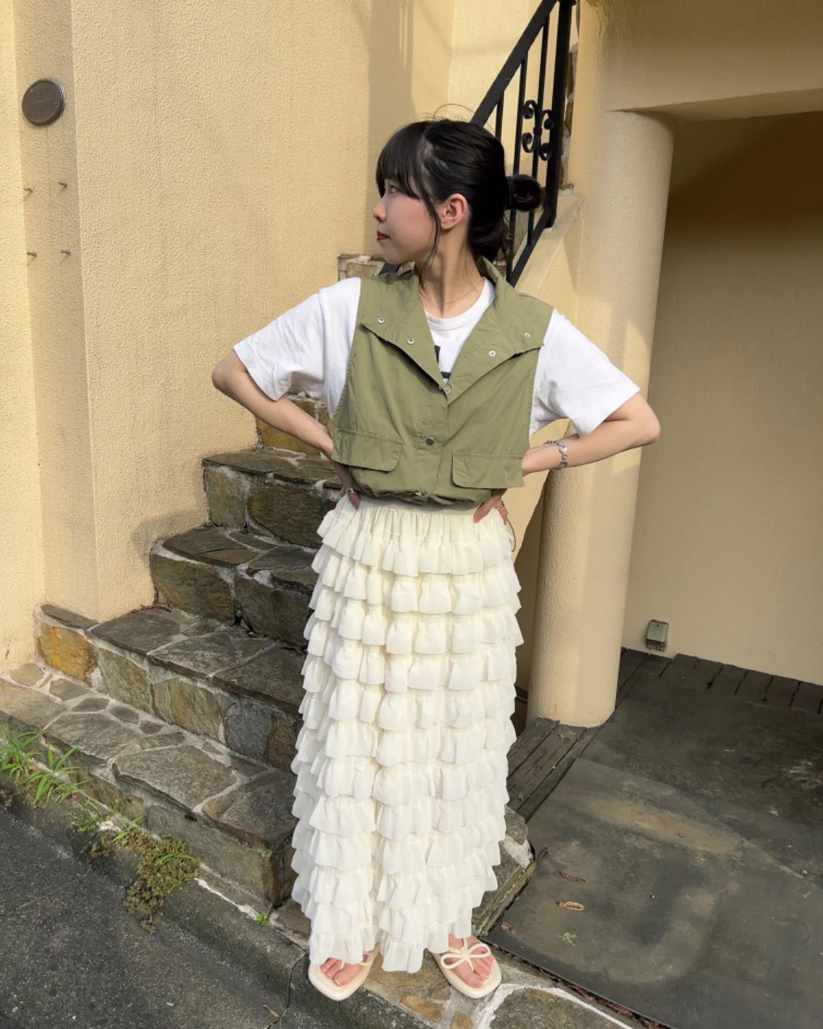 クロップドミリタリーベスト - Image 17