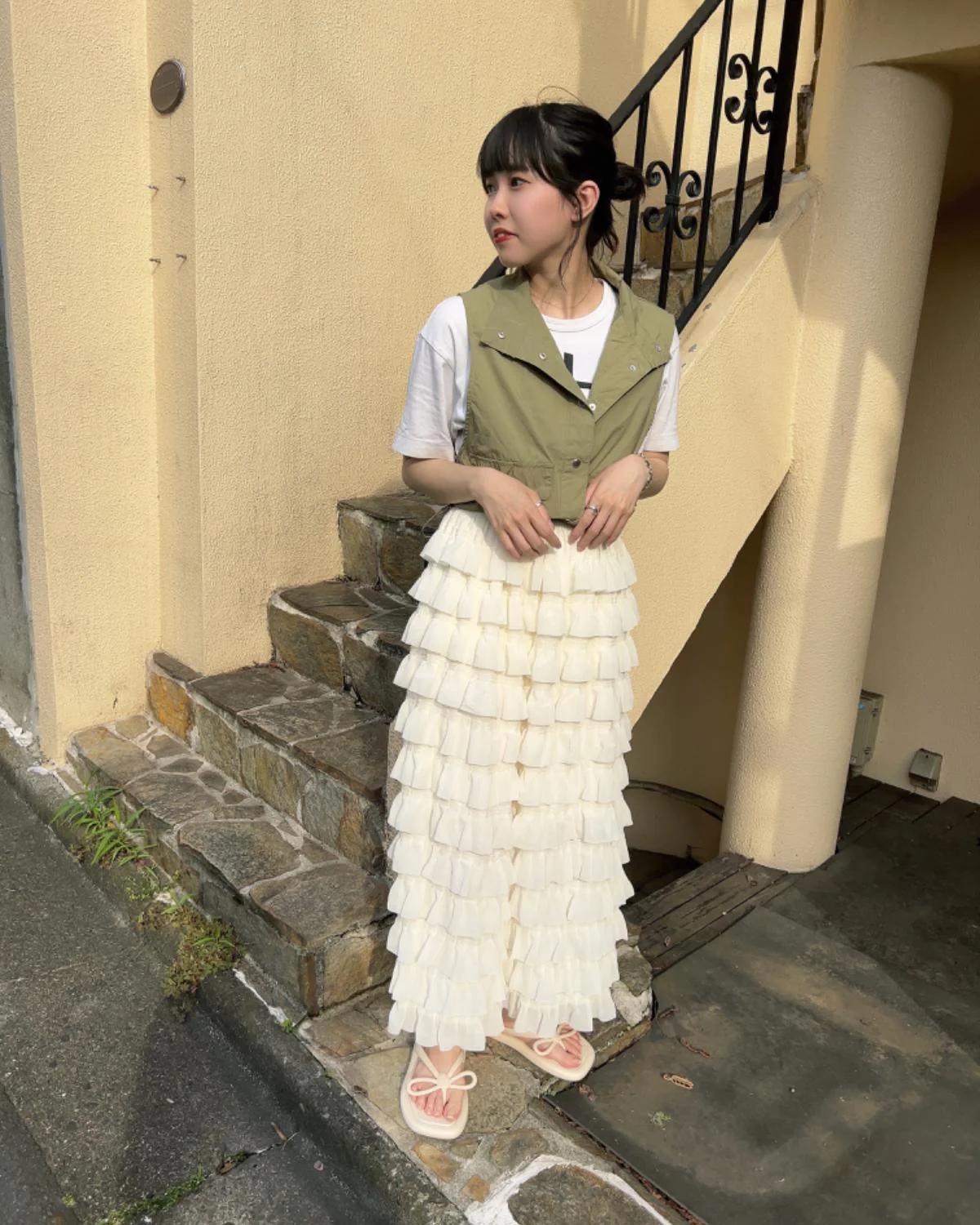 クロップドミリタリーベスト - Image 18