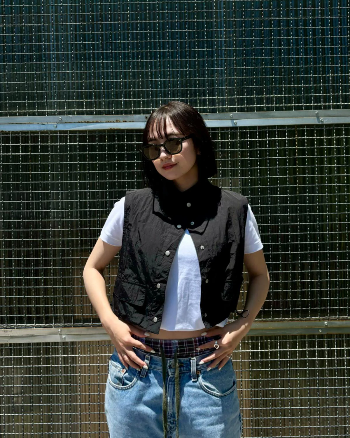 クロップドミリタリーベスト - Image 44