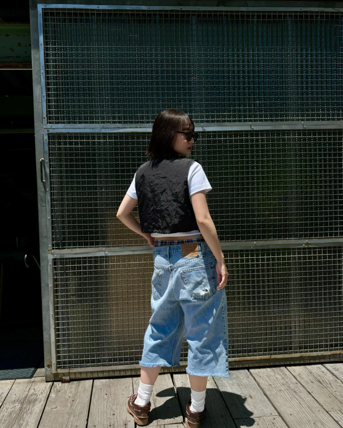クロップドミリタリーベスト - Image 48