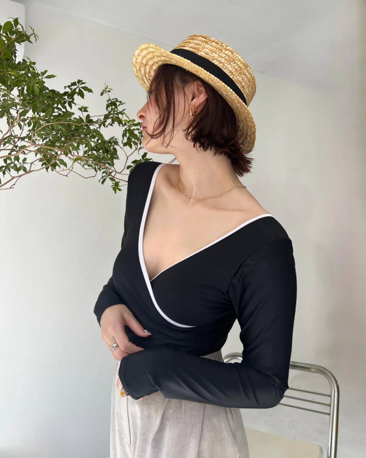 パイピングロングスリーブスウィムウェア - Image 11