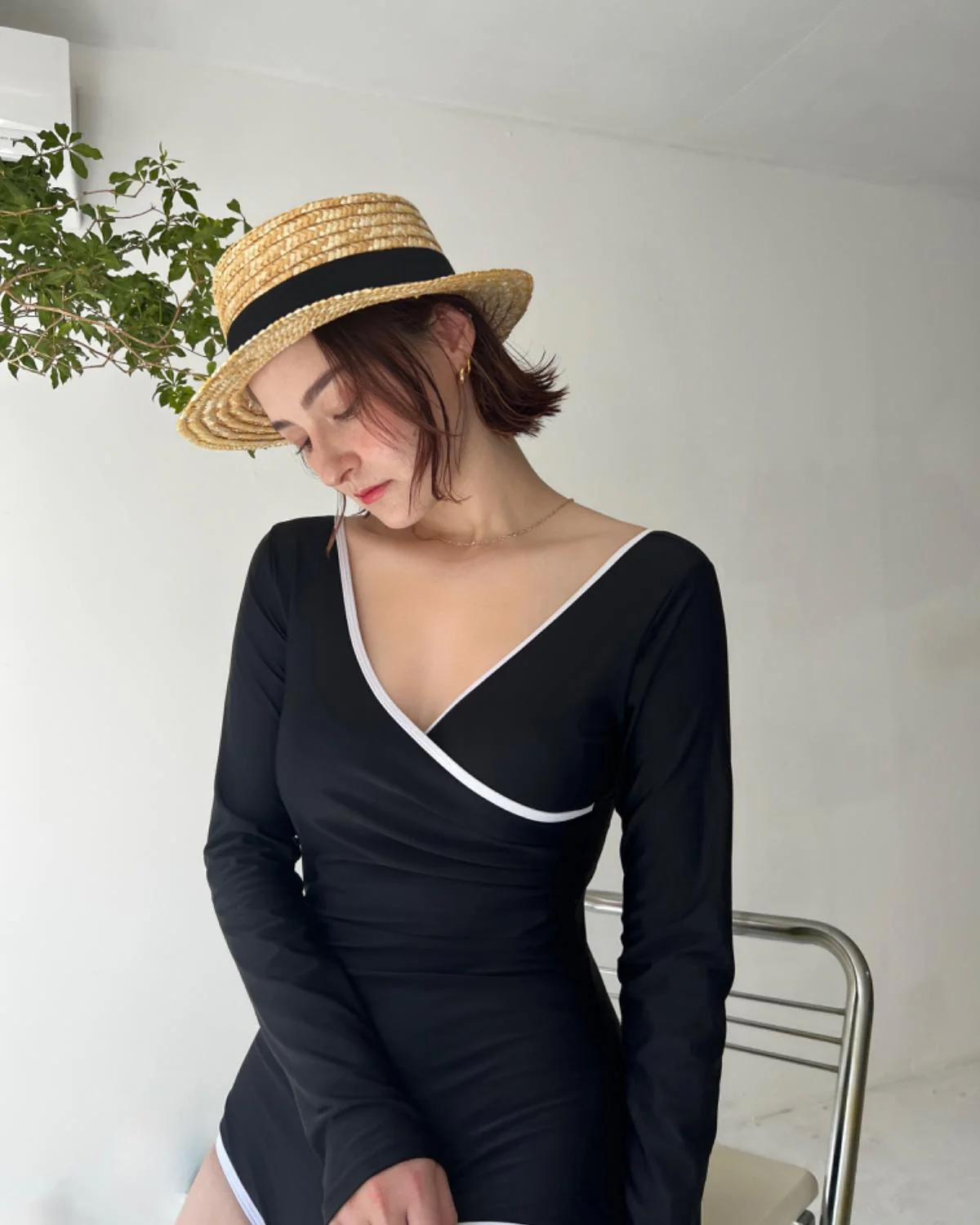 パイピングロングスリーブスウィムウェア - Image 12