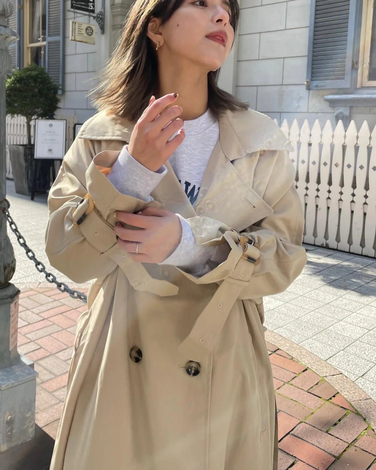 エステルツイルトレンチコート - Image 23