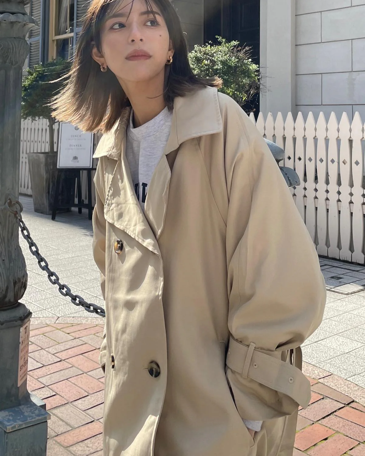 エステルツイルトレンチコート - Image 30