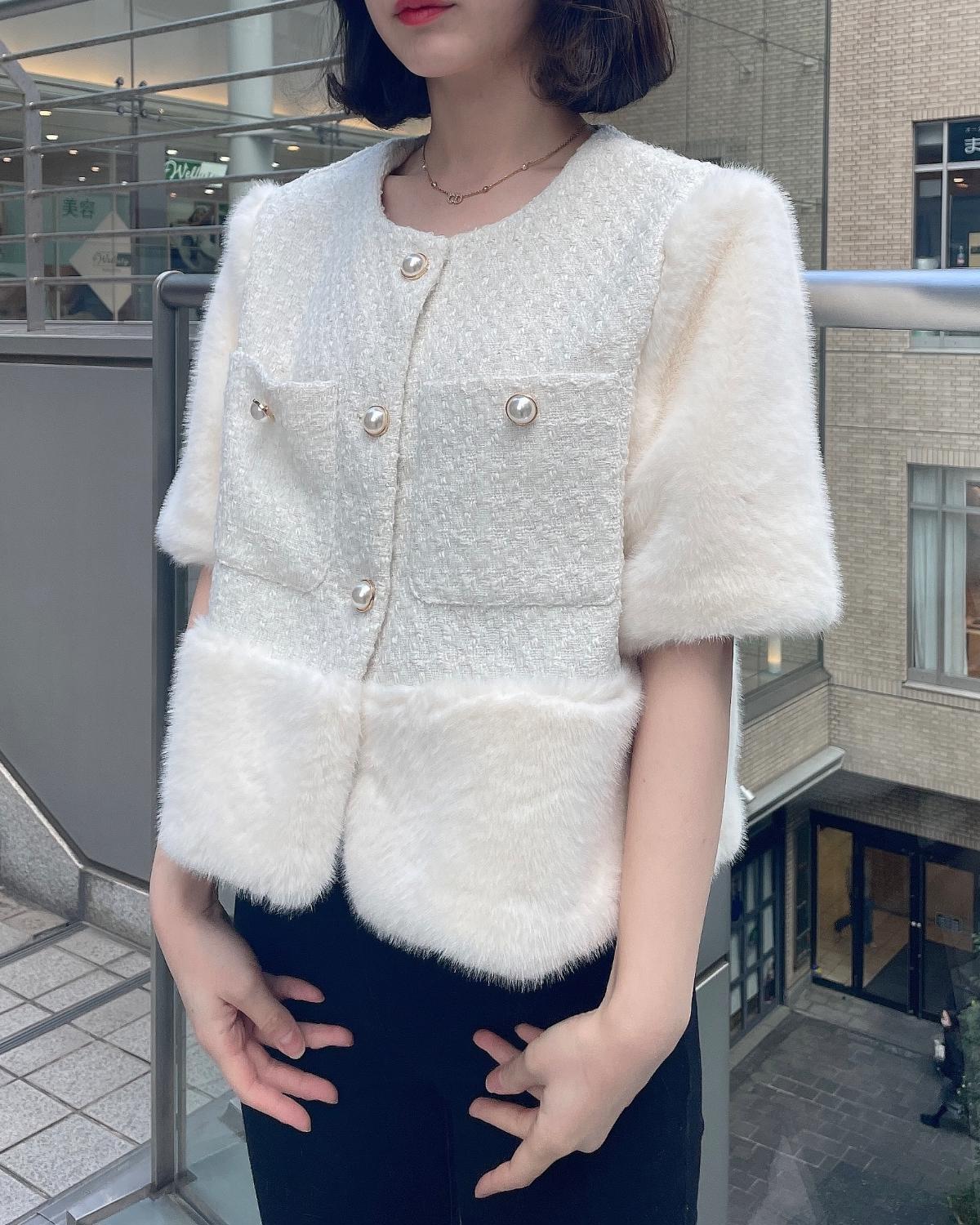 ツイードファージャケット - Image 7