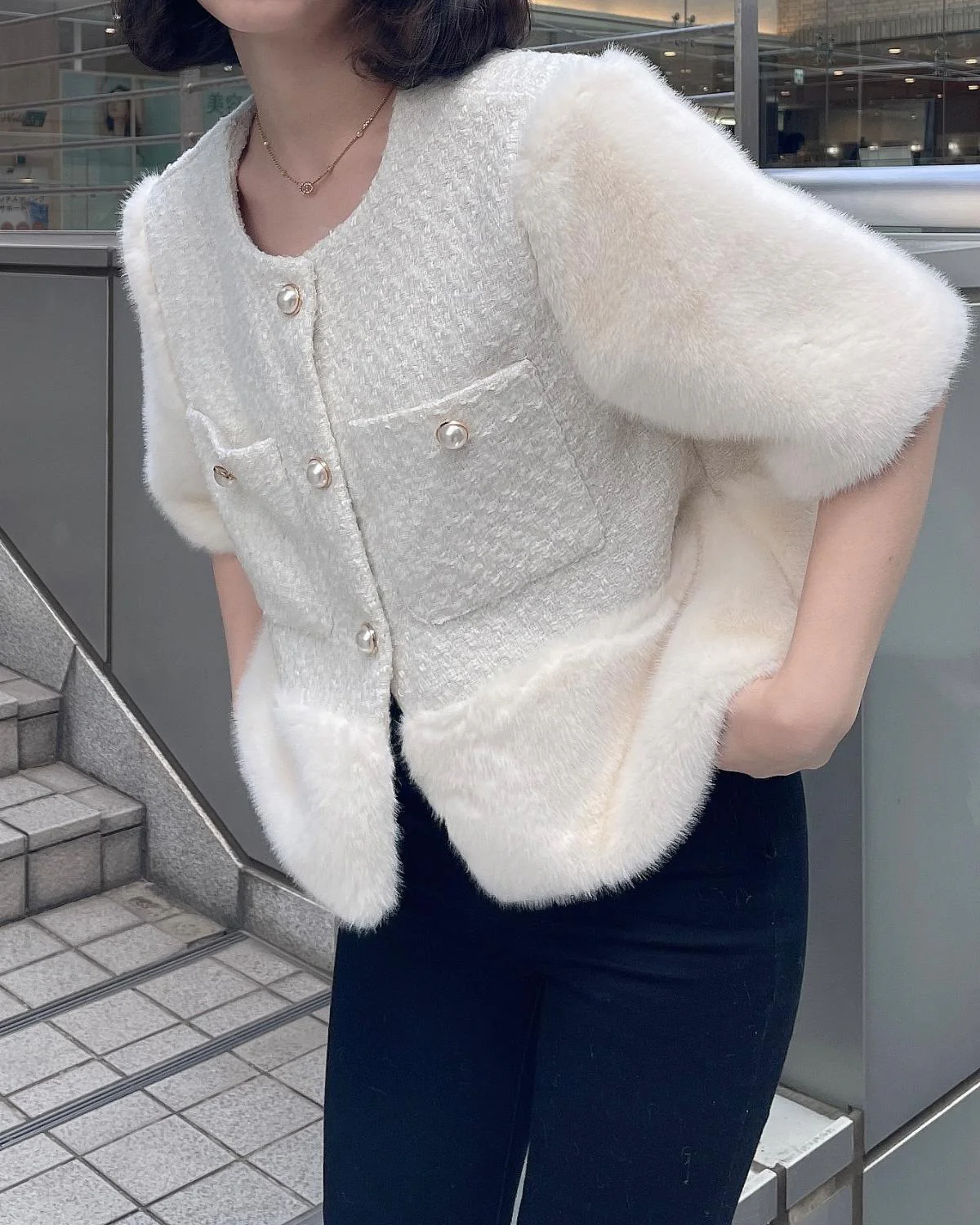 ツイードファージャケット - Image 8
