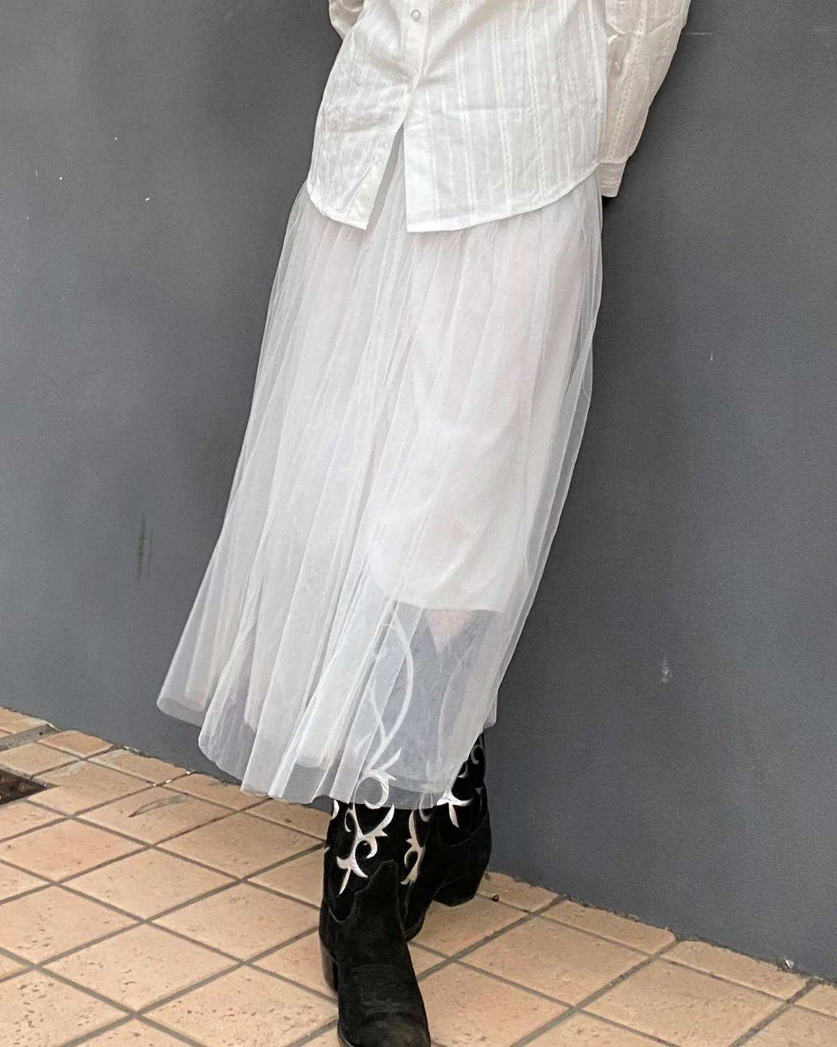 チュールロングスカート - Image 6
