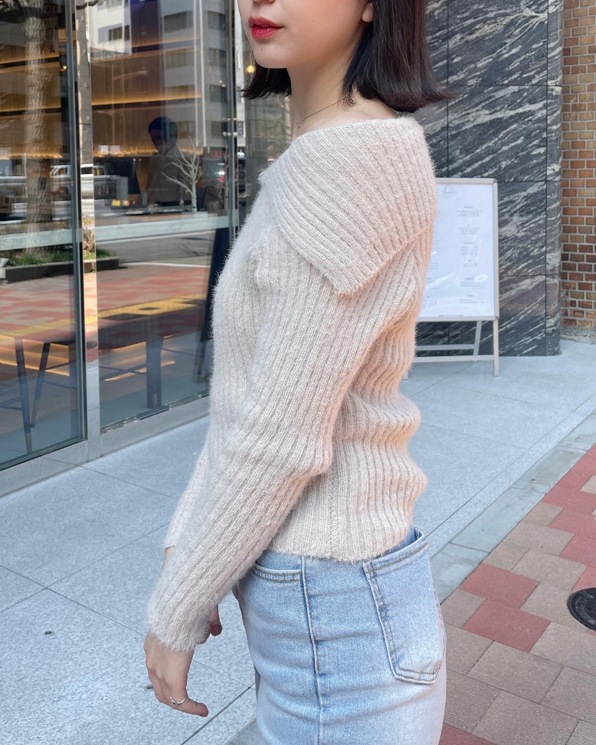 オフショルリブセーター - Image 14