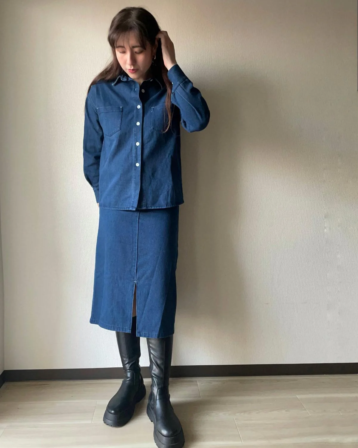 スリットデニムスカート - Image 12