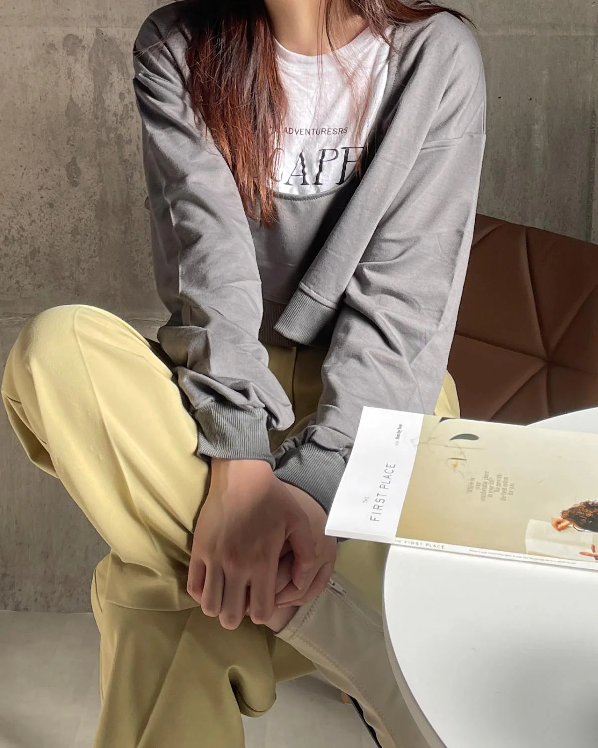 オープンネックショートスウェット - Image 16