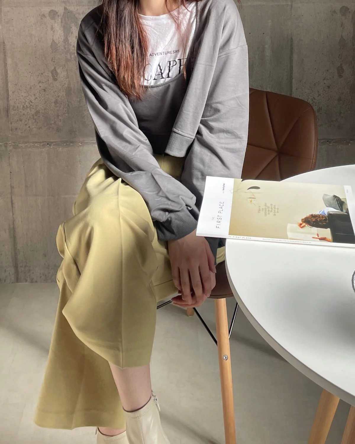 オープンネックショートスウェット - Image 17