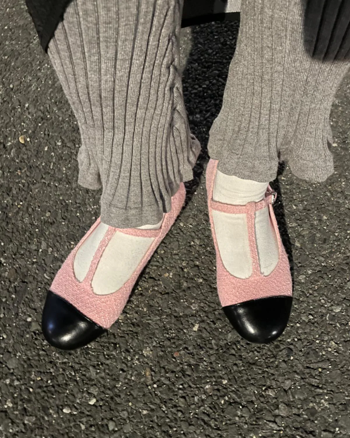 ツイードストラップパンプス - Image 4
