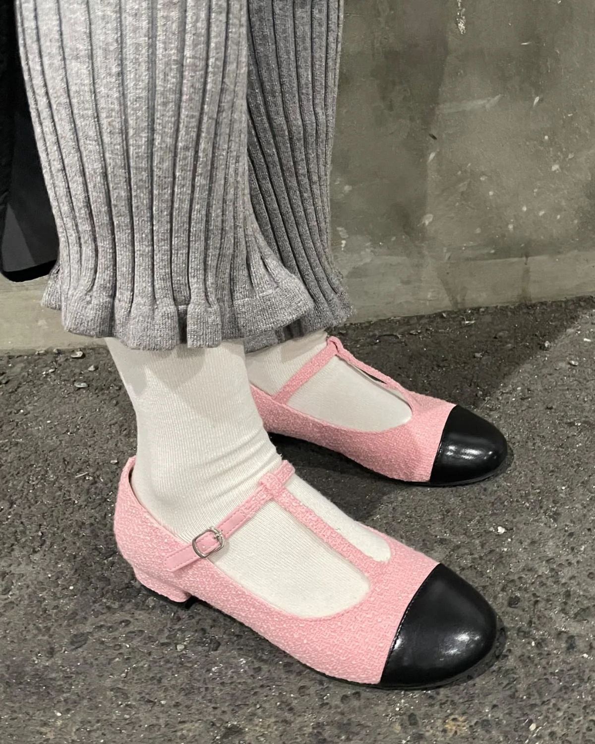 ツイードストラップパンプス - Image 5