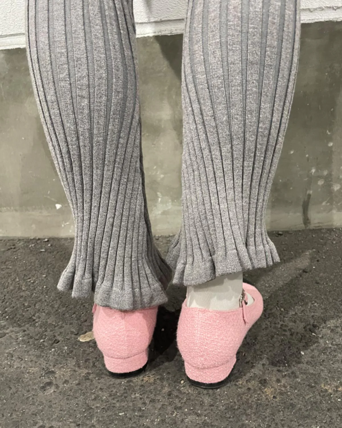 ツイードストラップパンプス - Image 6