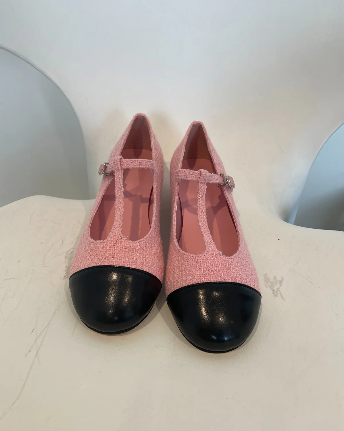 ツイードストラップパンプス - Image 9