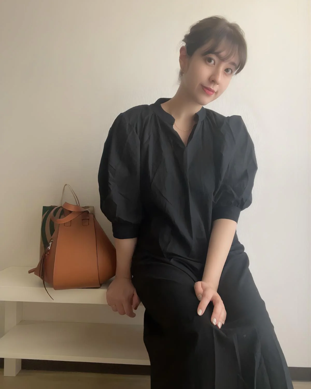 キーネックロングワンピース - Image 5