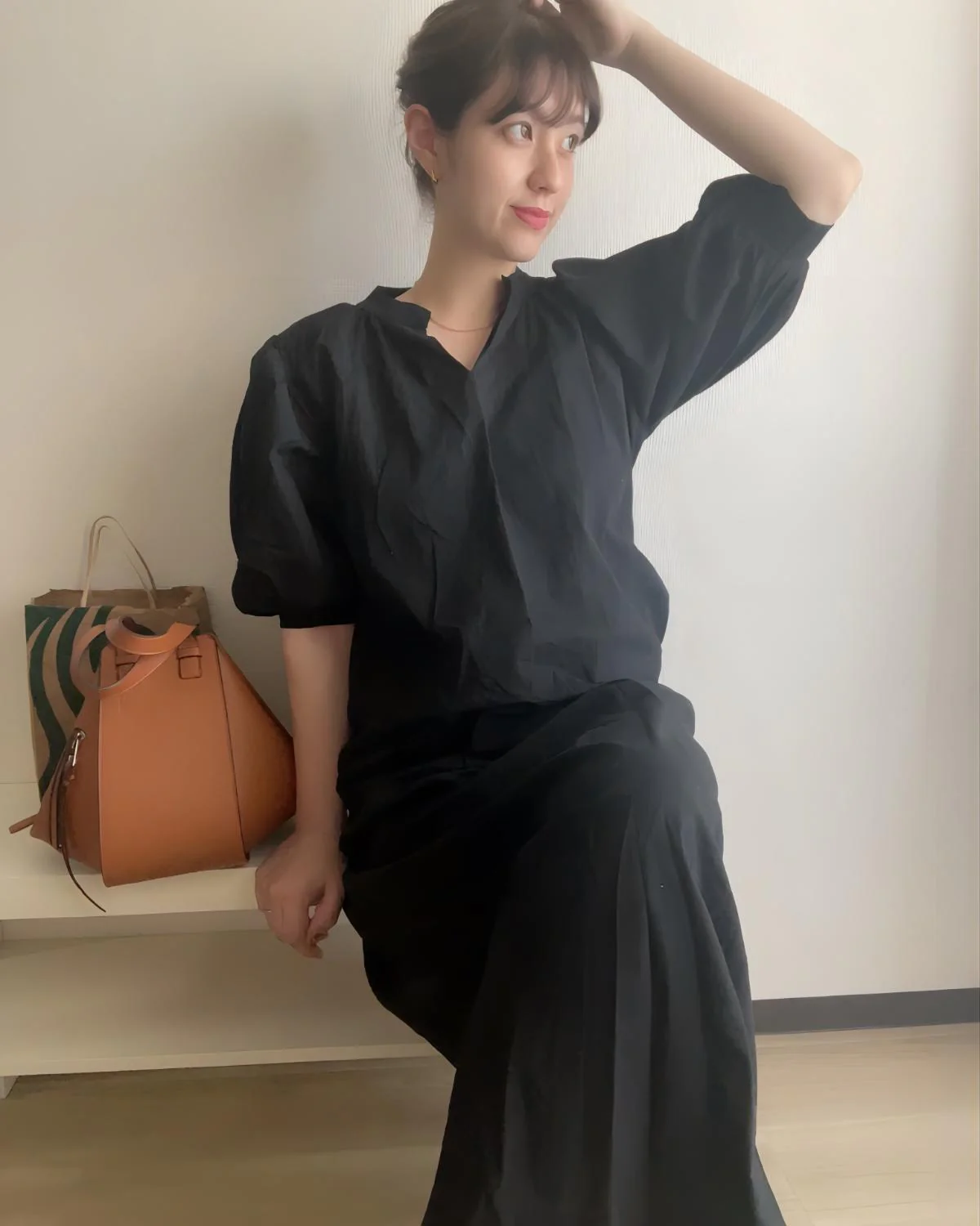 キーネックロングワンピース - Image 6
