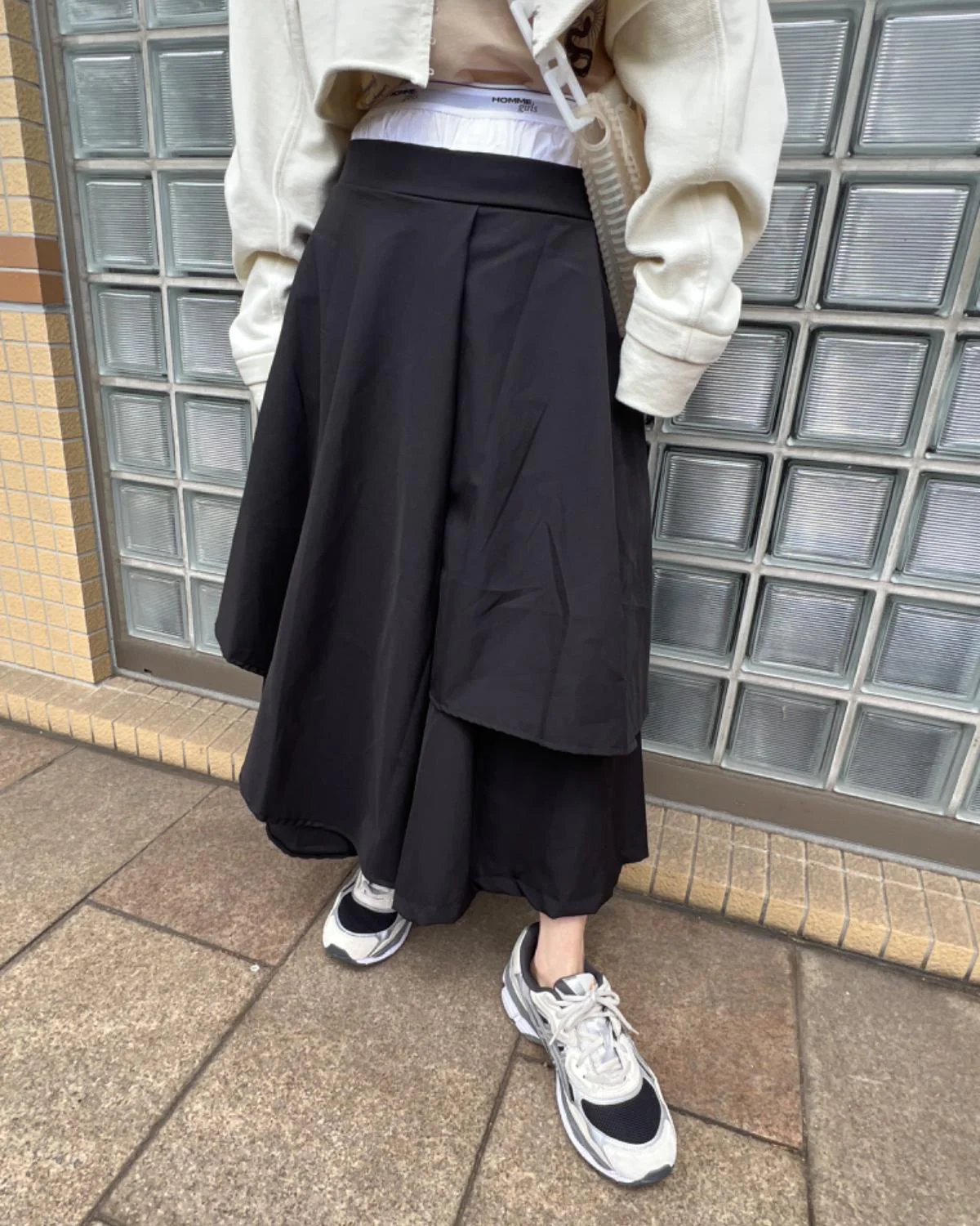 レイヤードアシンメトリースカート - Image 10