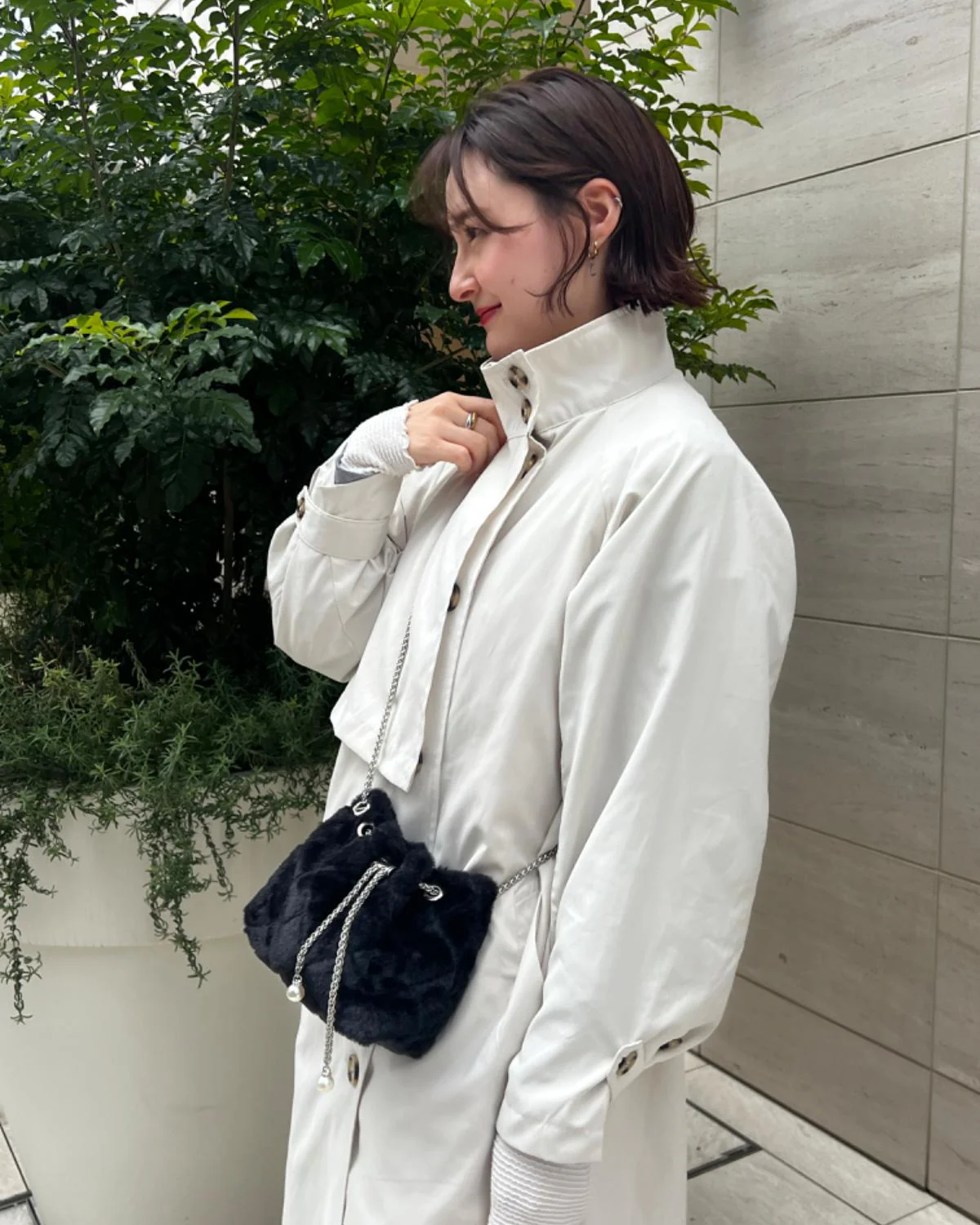 ファーキルトチェーンバッグ - Image 10