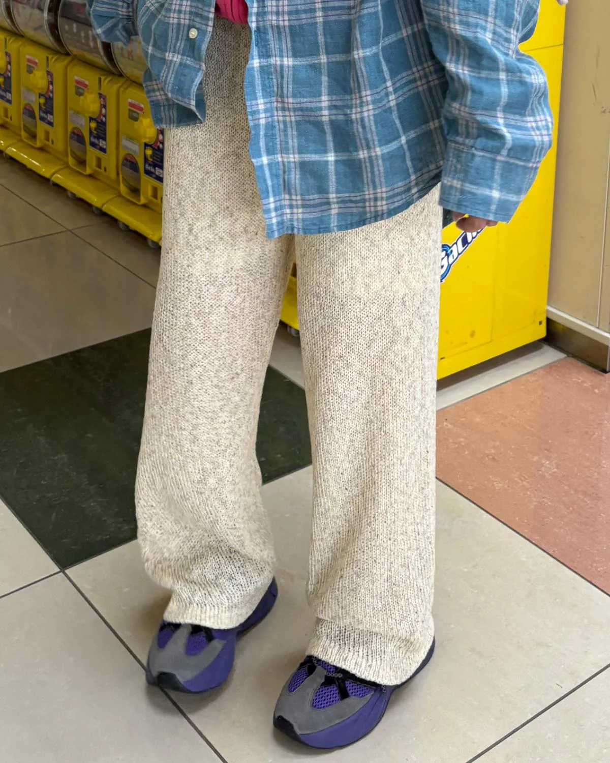 アサタッチミックスニットパンツ - Image 3