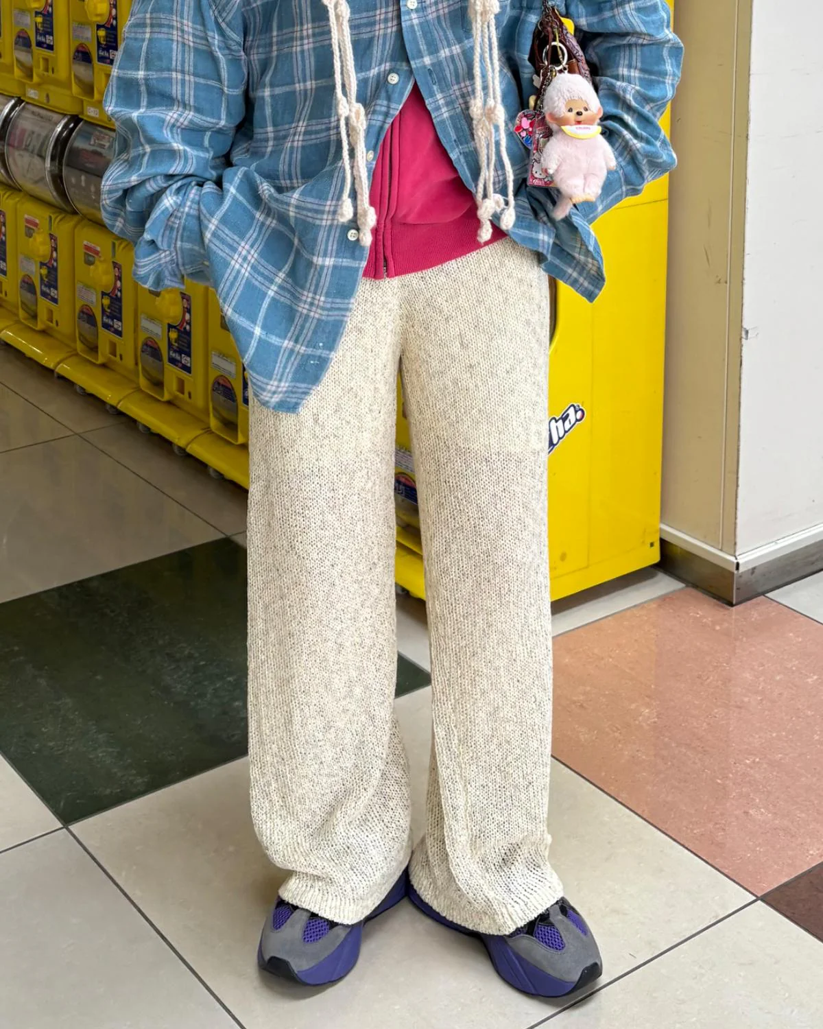 アサタッチミックスニットパンツ - Image 4