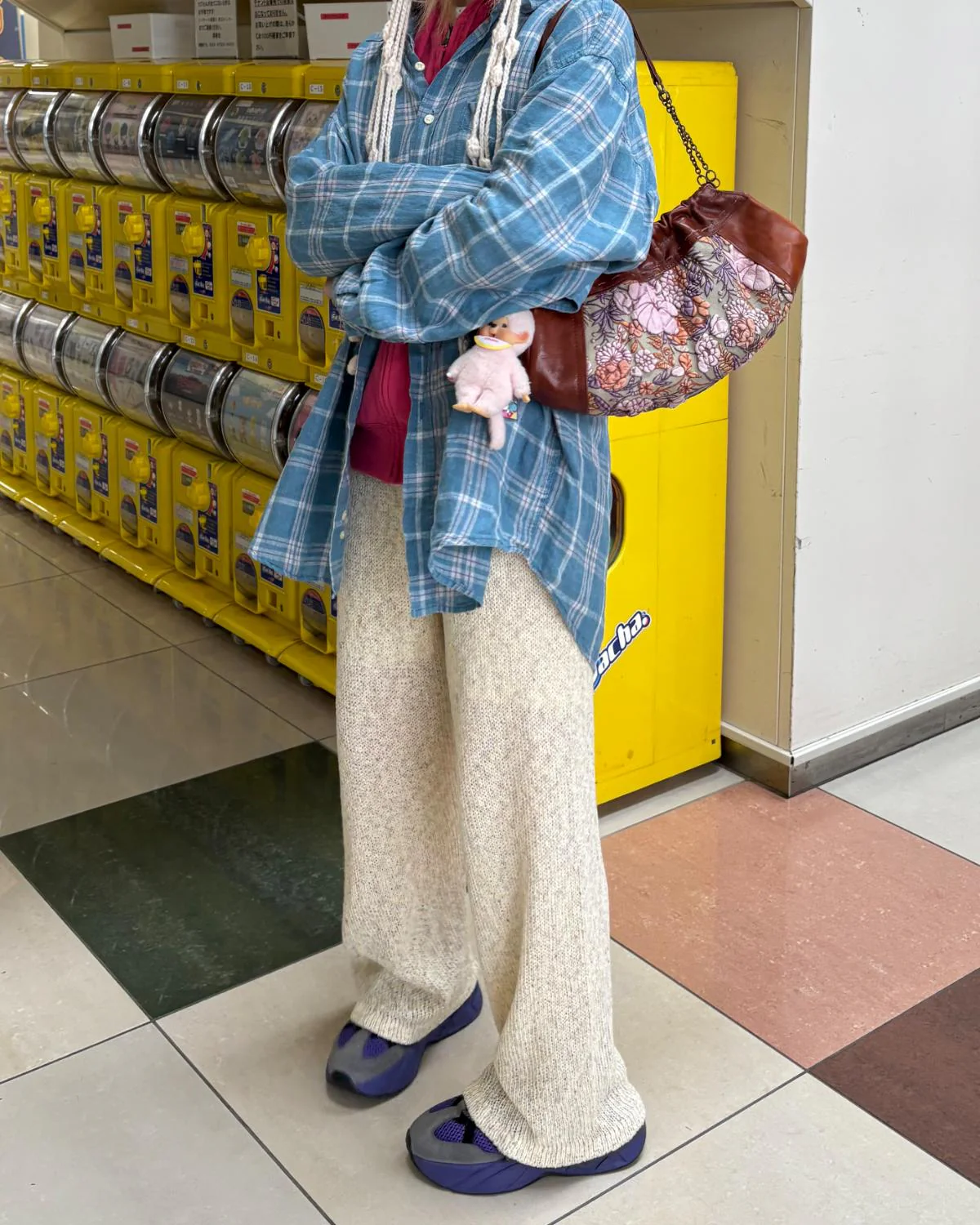 アサタッチミックスニットパンツ - Image 5