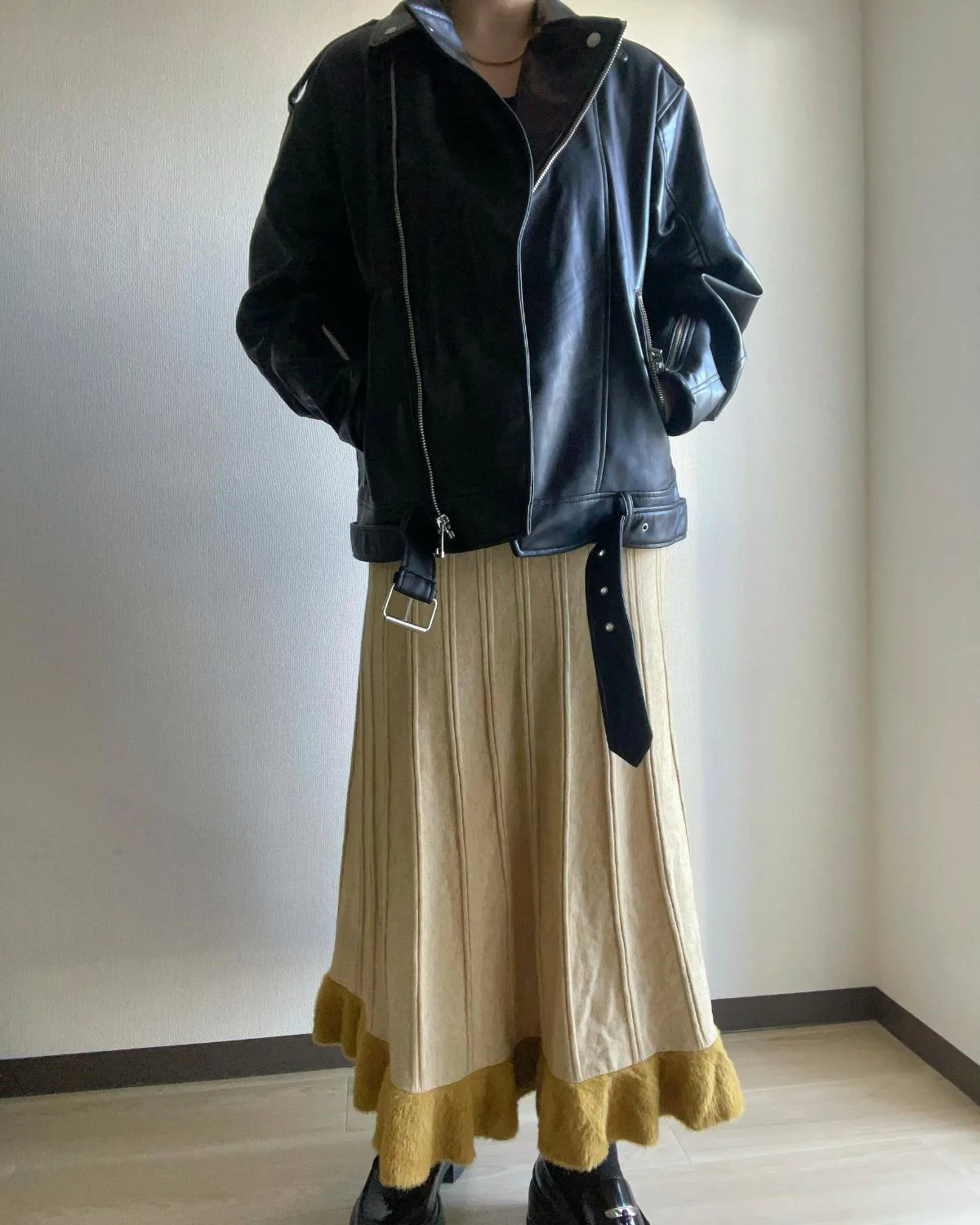 バイカラープリーツフリルスカート - Image 5