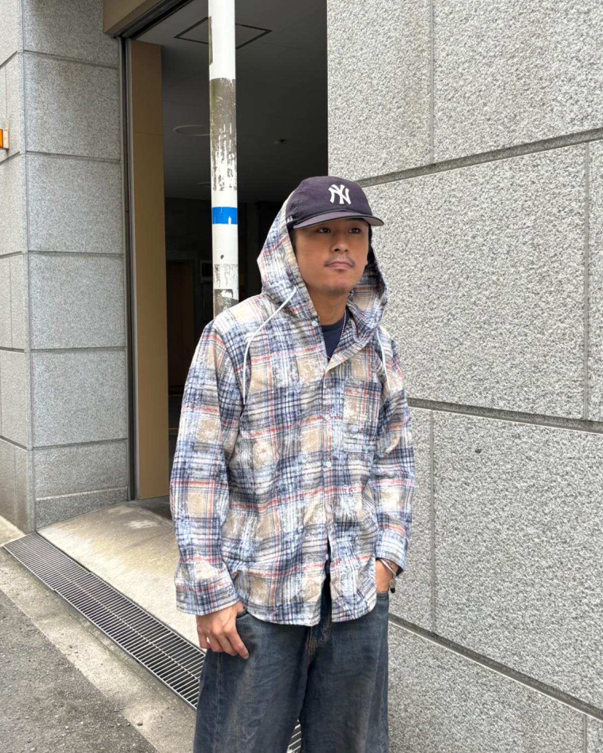 フードツキチェックシャツ - Image 6