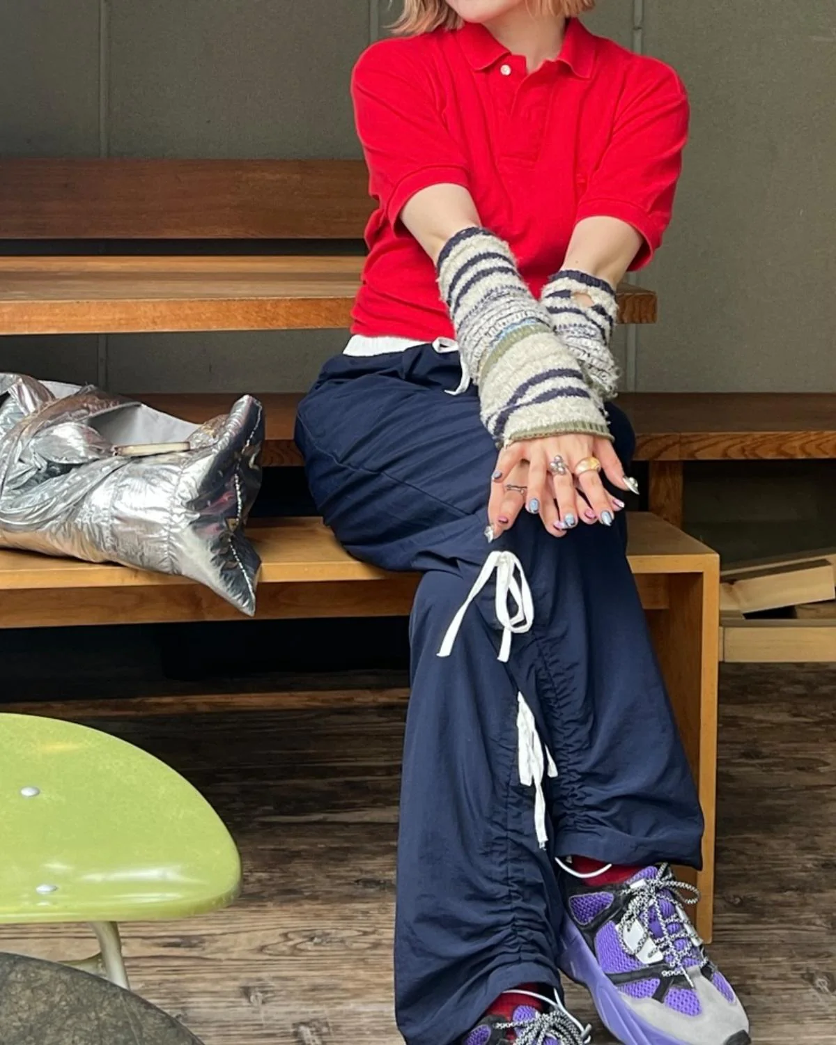 サイドリボンロングパンツ - Image 5