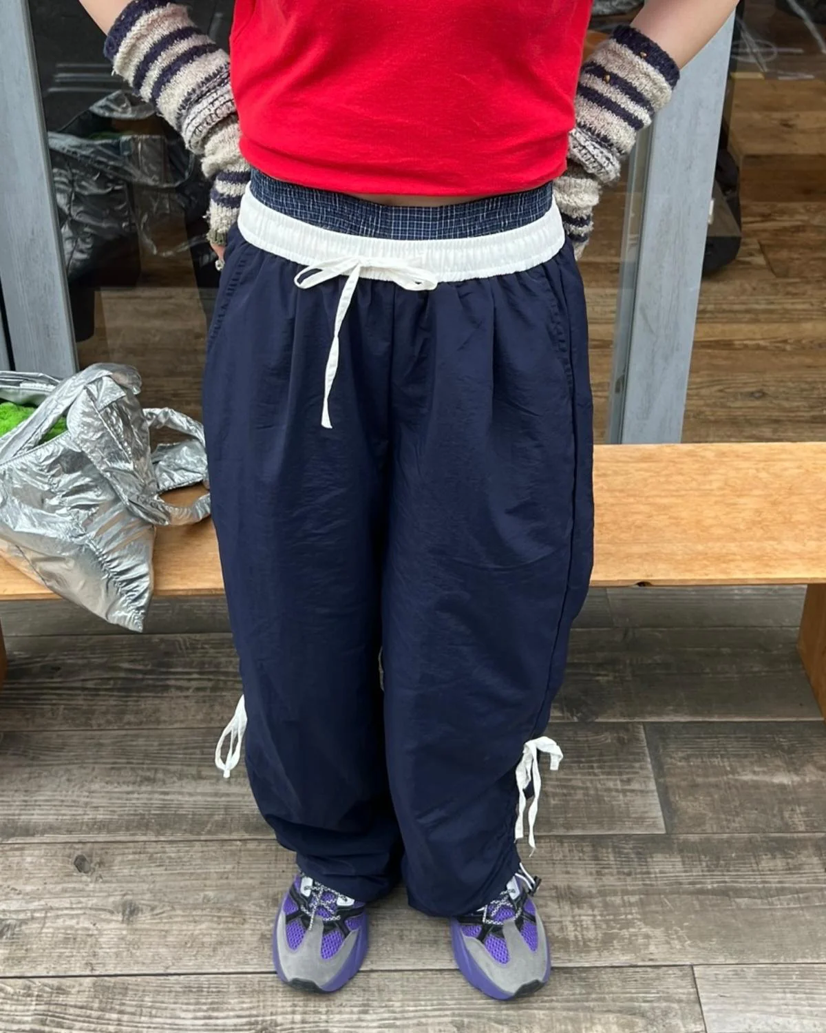 サイドリボンロングパンツ - Image 6