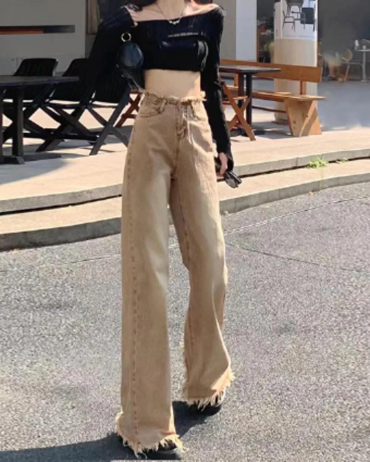 フリンジデニムパンツ - Image 2